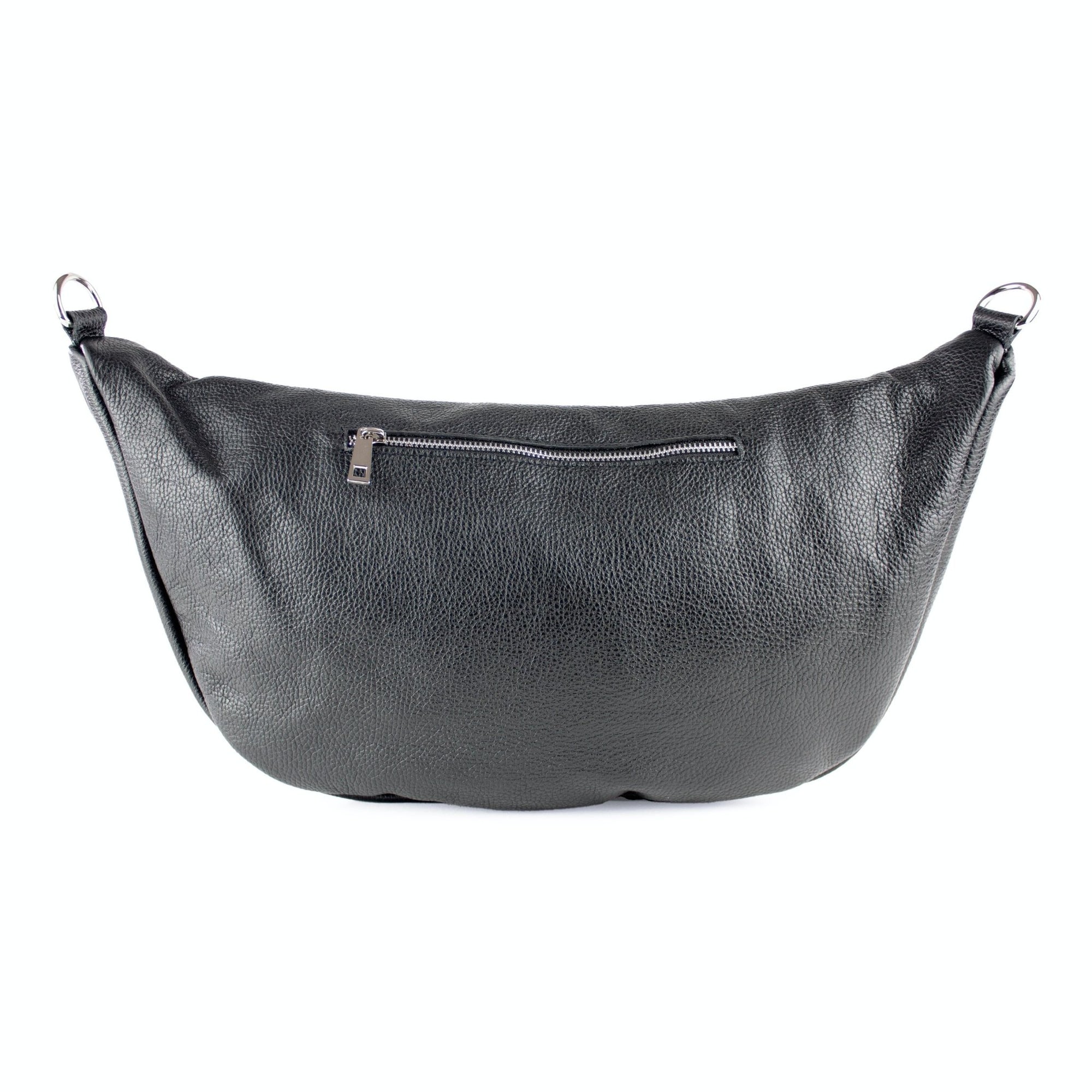 lepelou - leder - Bauchtasche - XXL Bauchtasche CLARA schwarz - LPBCLASCHE8