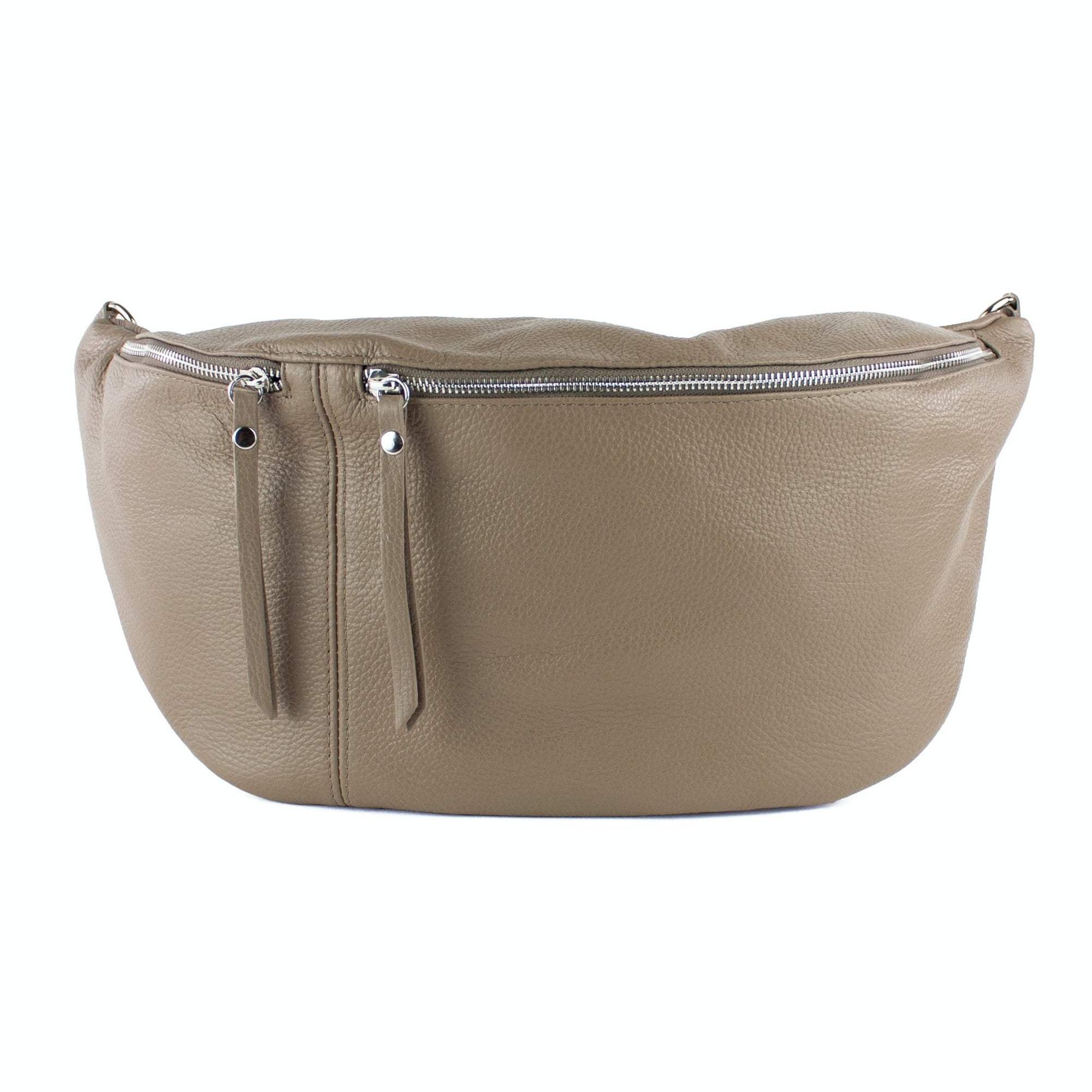 lepelou - leder - Bauchtasche - XXL Bauchtasche CLARA taupe - LPBCLATAUE