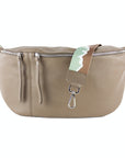 lepelou - leder - Bauchtasche - XXL Bauchtasche CLARA taupe - LPBCLATAUE2