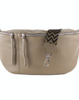 lepelou - leder - Bauchtasche - XXL Bauchtasche CLARA taupe - LPBCLATAUE4