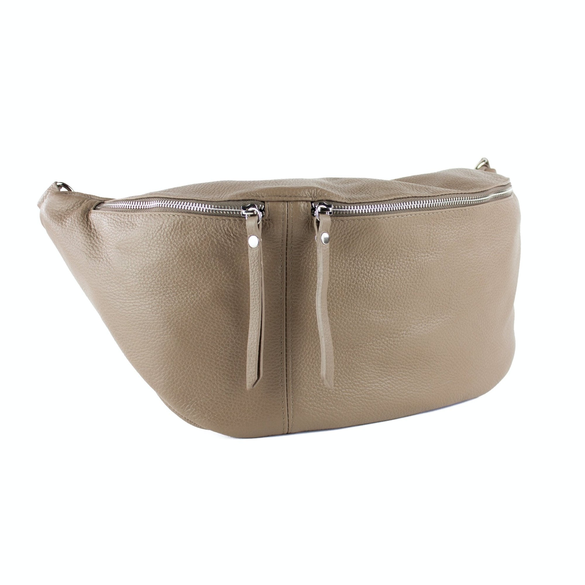 lepelou - leder - Bauchtasche - XXL Bauchtasche CLARA taupe - LPBCLATAUE