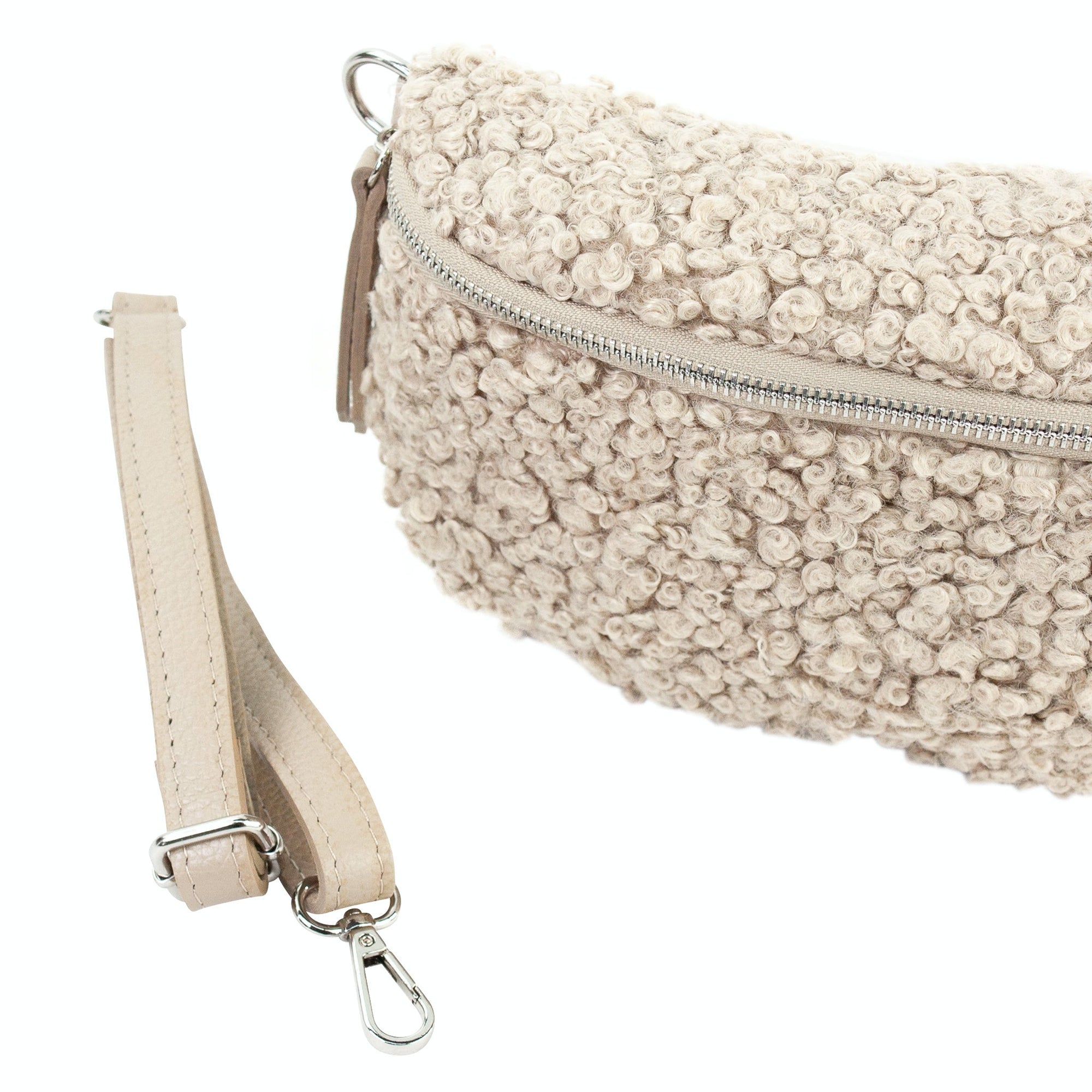 lepelou - leder - Bauhtasche - EMMA beige - LPBEMMBEIE