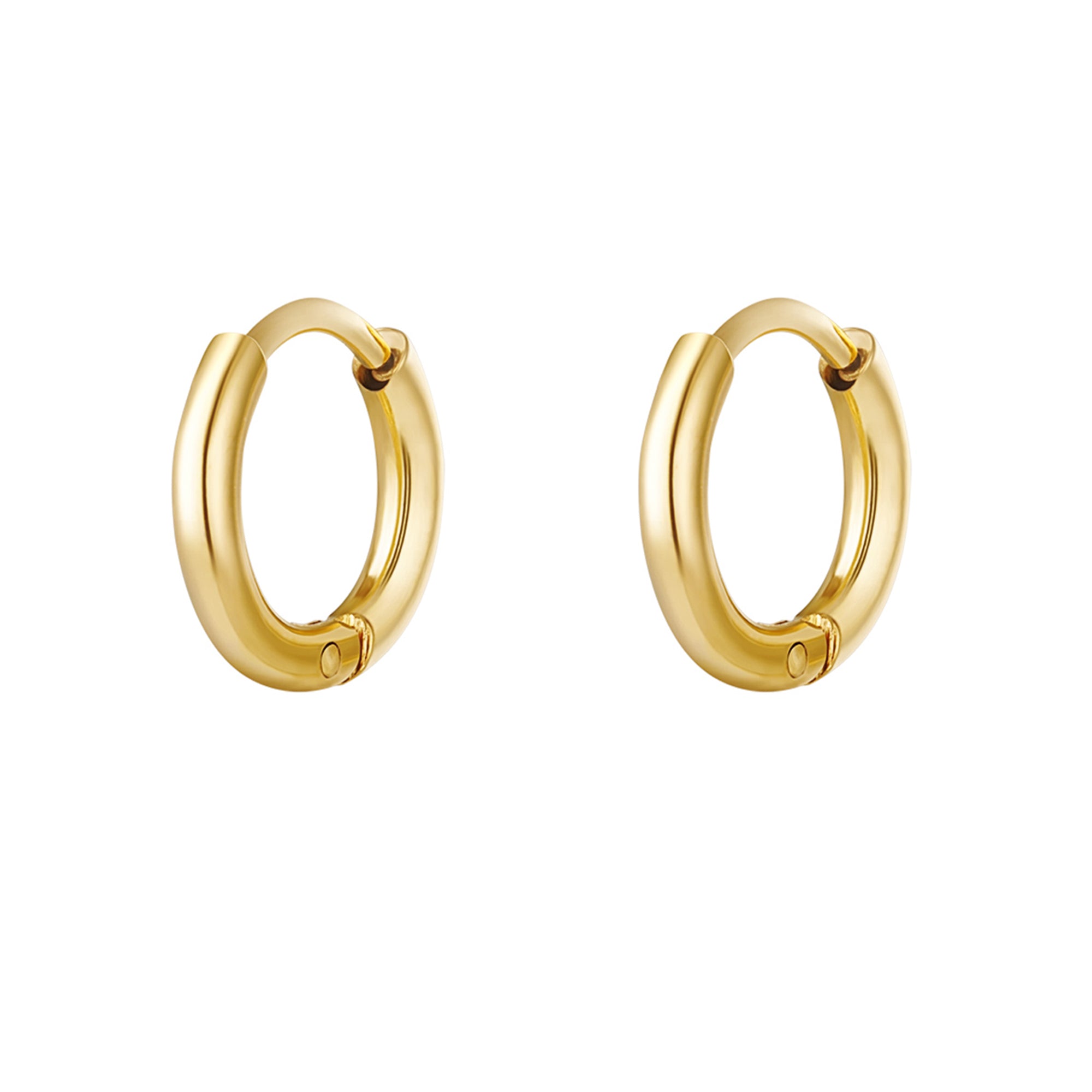 lepelou - leder - Creolen - Creolen 12mm gold - 