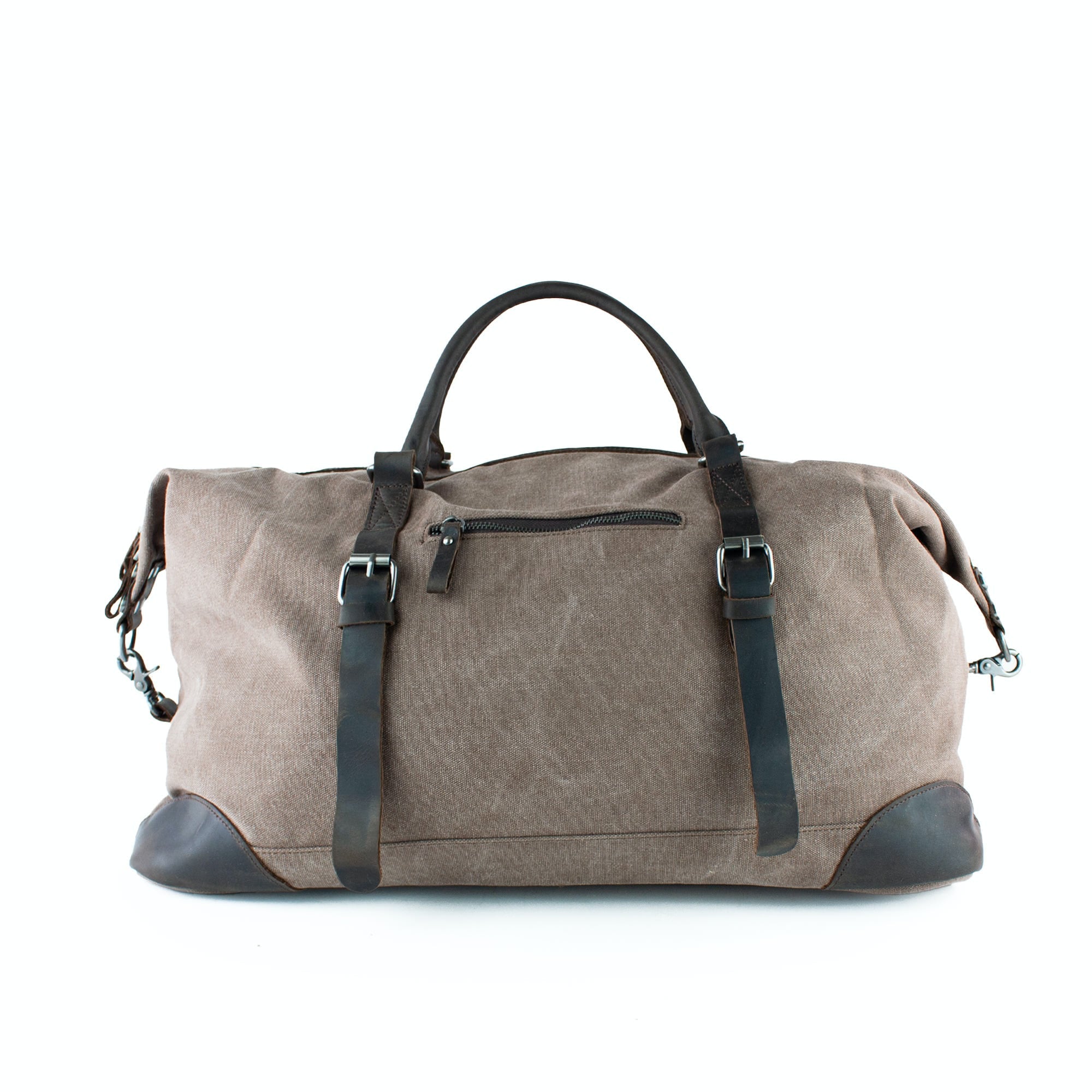 lepelou - leder - DAVID – Canvas &amp; Leder Weekender braun - LPWCANBRA