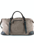 lepelou - leder - DAVID – Canvas & Leder Weekender braun - LPWCANBRA