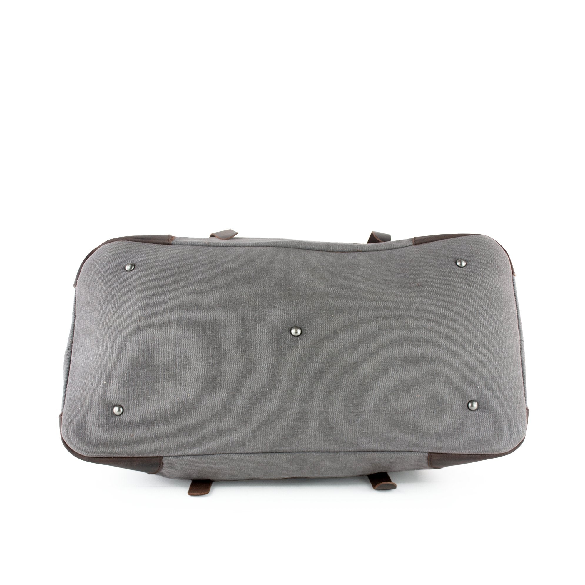 lepelou - leder - DAVID – Canvas &amp; Leder Weekender grau - LPWCANGRA