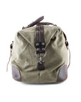 lepelou - leder - DAVID – Canvas & Leder Weekender khaki - LPWCANKHA