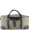 lepelou - leder - DAVID – Canvas & Leder Weekender khaki - LPWCANKHA