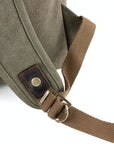 lepelou - leder - FELIX – Canvas & Leder Rucksack khaki - LPRCANKHA