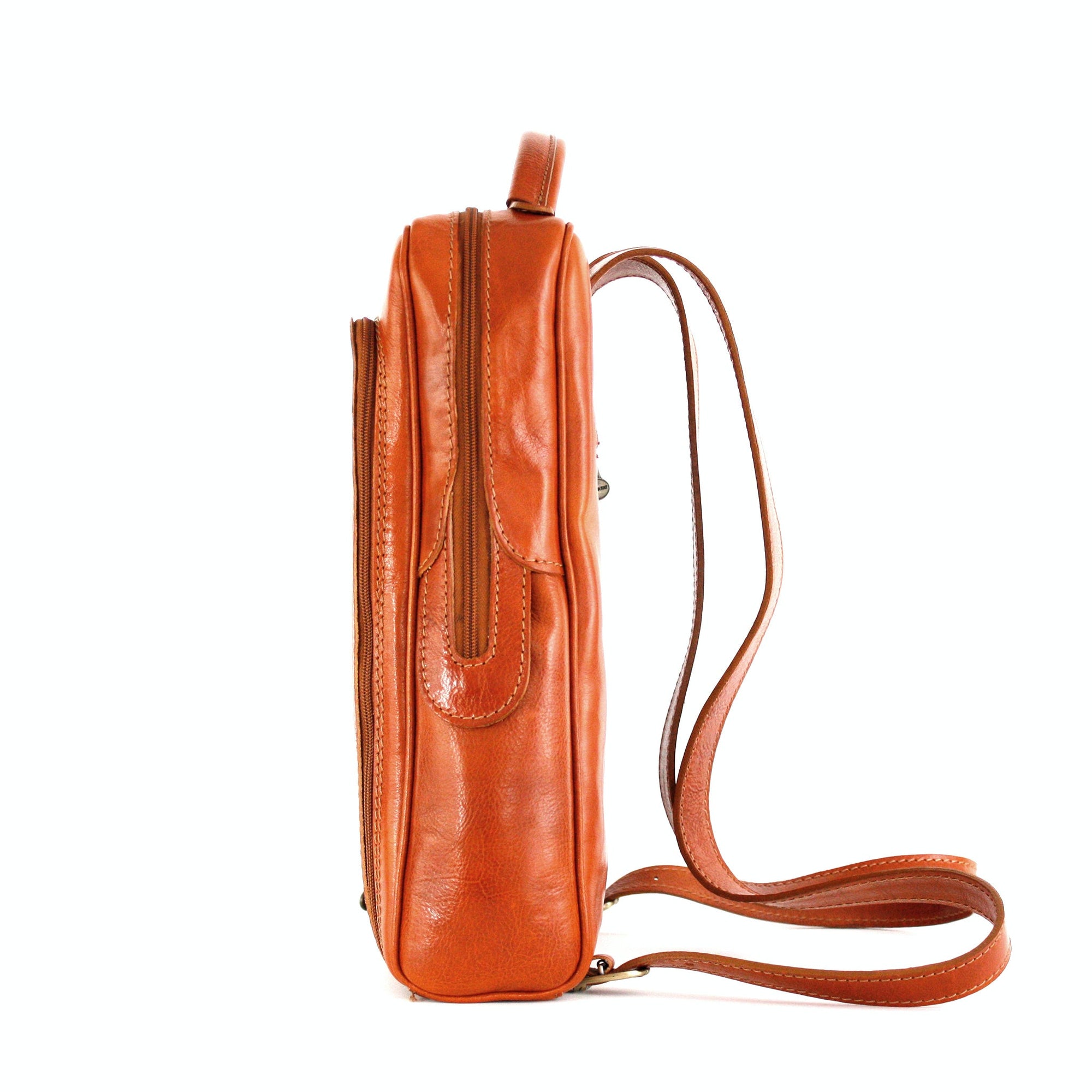 lepelou - leder - GABRIEL – Leder Rucksack cognac - LPRGABCOGE