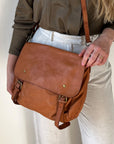 lepelou - leder - Handtaschen - MAJA – Leder Messenger cognac - LPHMAJCOGE