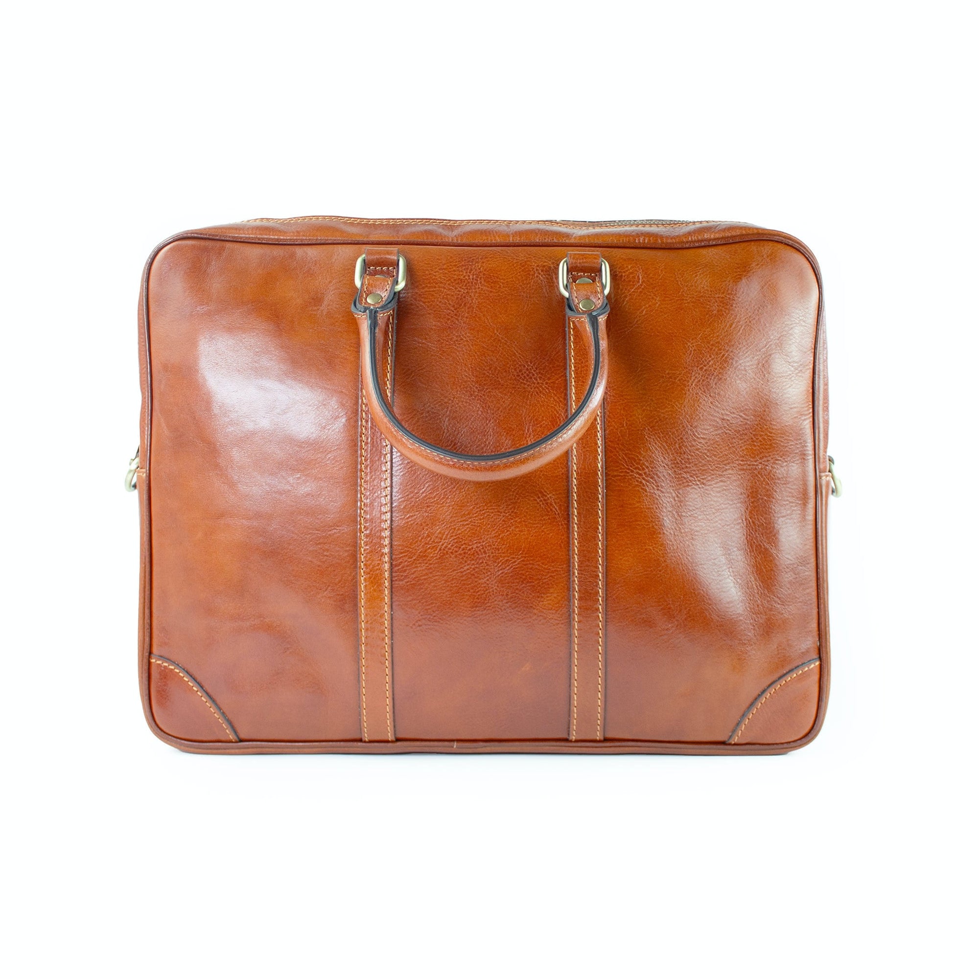 lepelou - leder - Laptoptasche - EMILIO – Leder Aktentasche cognac - LPAEMICOGE