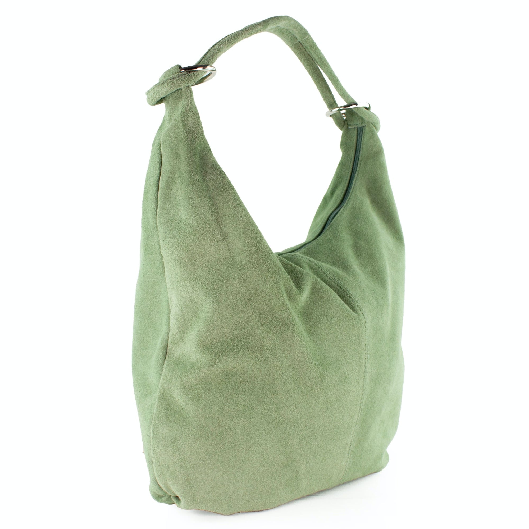 lepelou - leder - LILLY – Wildleder Shopper grün - 