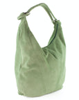 lepelou - leder - LILLY – Wildleder Shopper grün - 