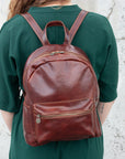 lepelou - leder - LINA – Leder Rucksack braun - LPRLINDBRE