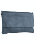 lepelou - leder - LUNA – Leder Clutch dunkelblau - LPHLUNDBLE