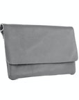 lepelou - leder - LUNA – Leder Clutch dunkelgrau - LPHLUNDGRE