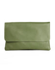 lepelou - leder - LUNA – Leder Clutch khaki - LPHLUNKHAE