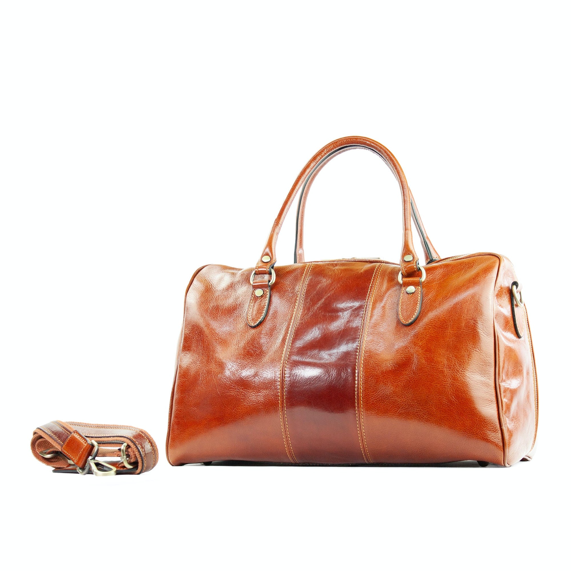 lepelou - leder - MATTEO – Leder Reisetasche cognac - LPWMATCOGE