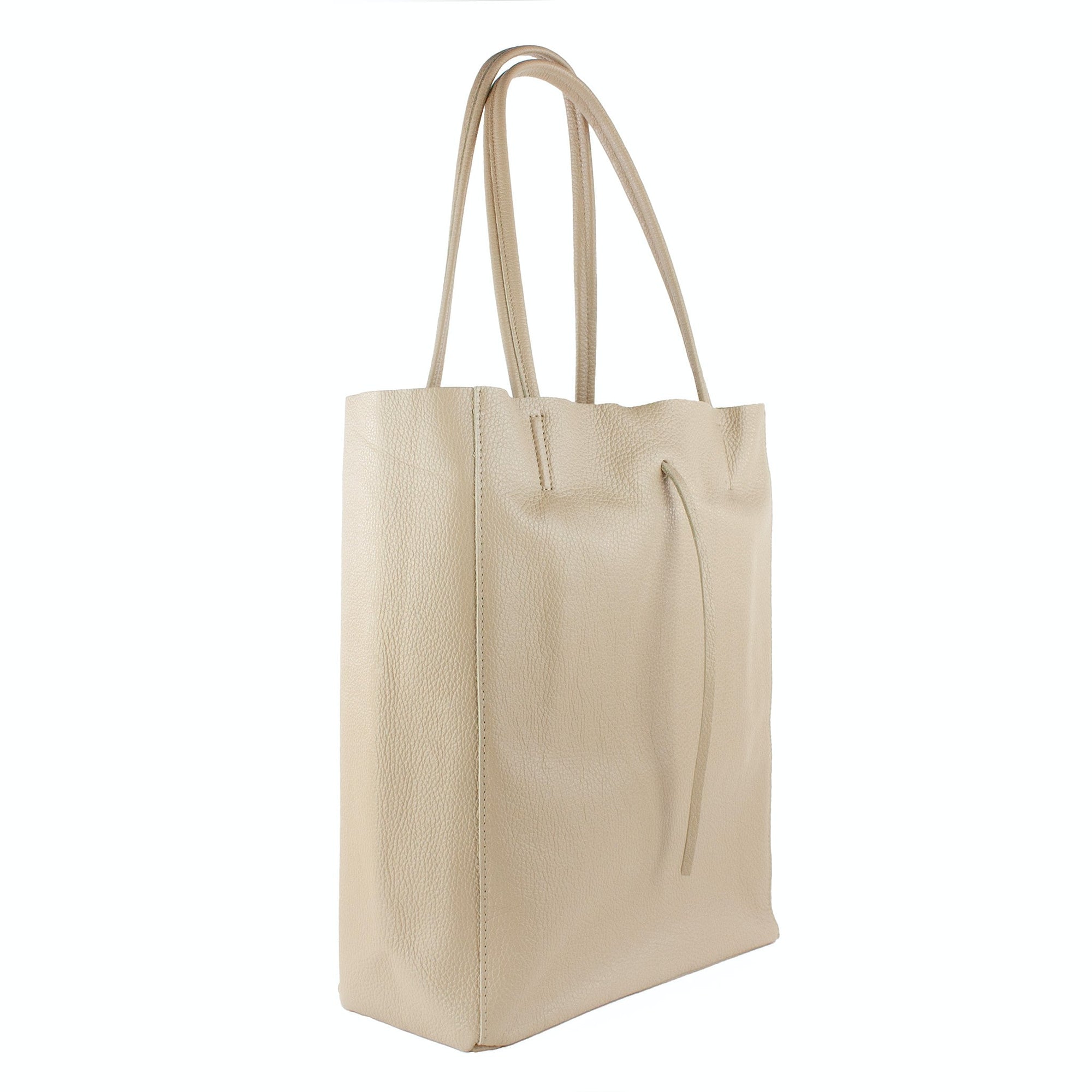 lepelou - leder - Shopper - MIA – Ledershopper beige - LPHMIABEIE