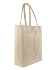 lepelou - leder - Shopper - MIA – Ledershopper beige - LPHMIABEIE