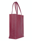 lepelou - leder - Shopper - MIA – Ledershopper bordeaux - LPHMIABORE