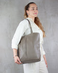 lepelou - leder - Shopper - MIA – Ledershopper taupe - LPHMIATAUE