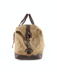 lepelou - leder - TIM – Leder Reisetasche aus Leder & gewachstem Canvas Camel - LPWCANCAMW