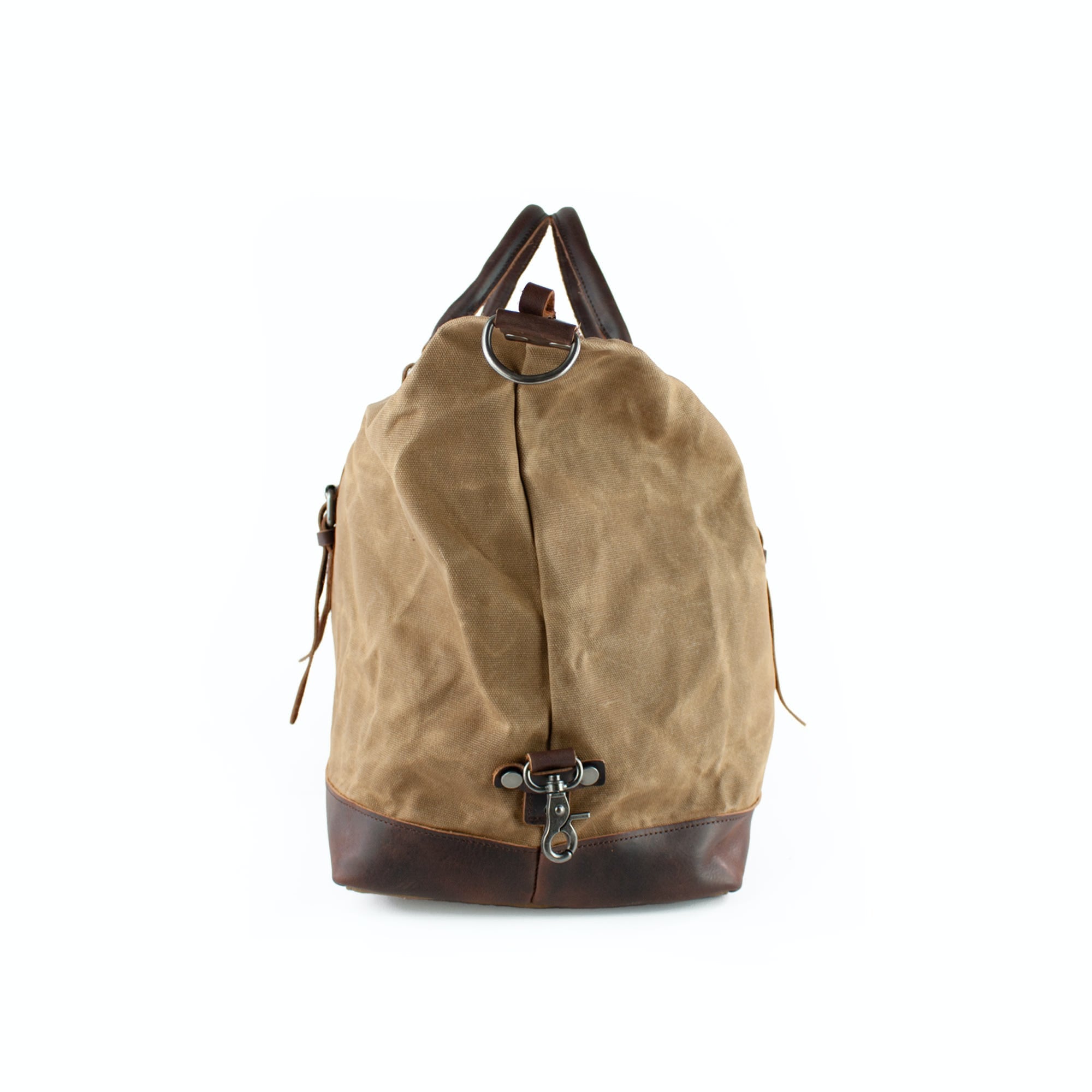 lepelou - leder - TIM – Leder Reisetasche aus Leder &amp; gewachstem Canvas Camel - LPWCANCAMW