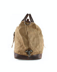 lepelou - leder - TIM – Leder Reisetasche aus Leder & gewachstem Canvas Camel - LPWCANCAMW