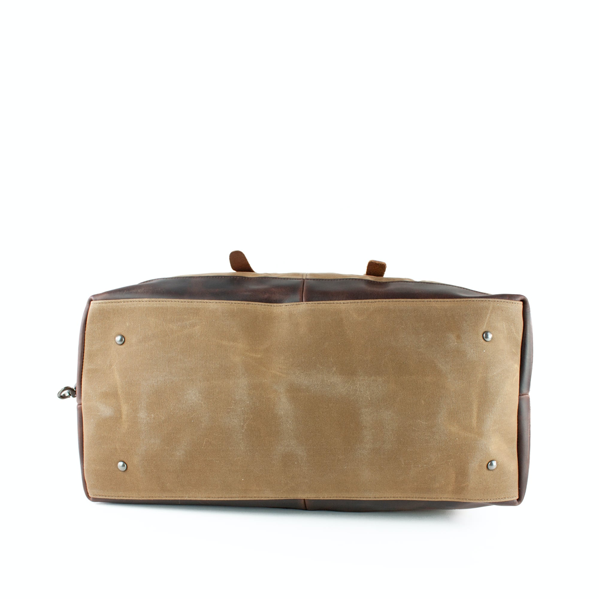 lepelou - leder - TIM – Leder Reisetasche aus Leder &amp; gewachstem Canvas Camel - LPWCANCAMW