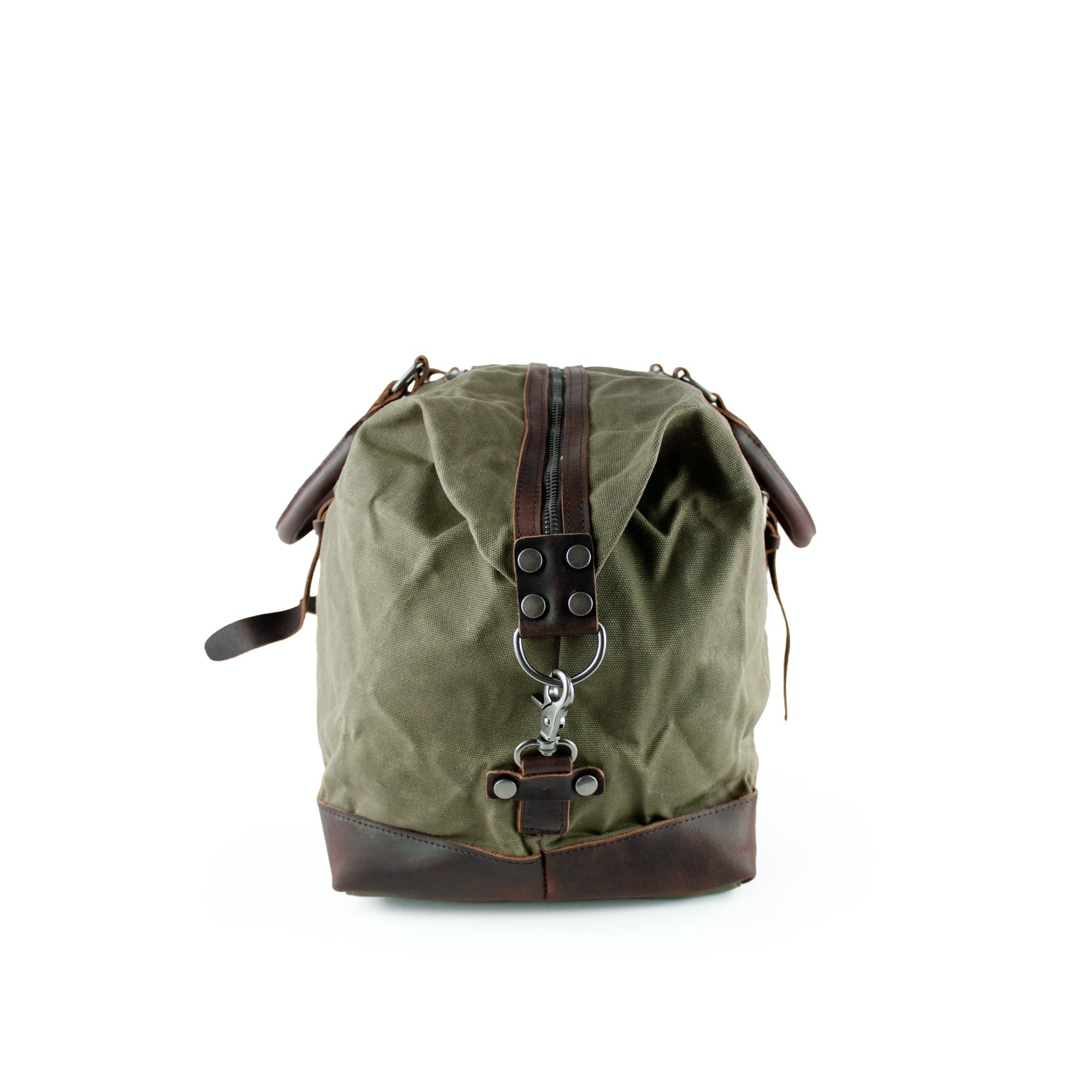 lepelou - leder - TIM – Leder Reisetasche aus Leder & gewachstem Khaki - LPWCANKHAW