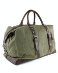 lepelou - leder - TIM – Leder Reisetasche aus Leder & gewachstem Khaki - LPWCANKHAW