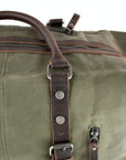 lepelou - leder - TIM – Leder Reisetasche aus Leder & gewachstem Khaki - LPWCANKHAW