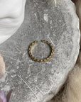 lepelou - leder - Verstellbarer Dots Ring gold - 